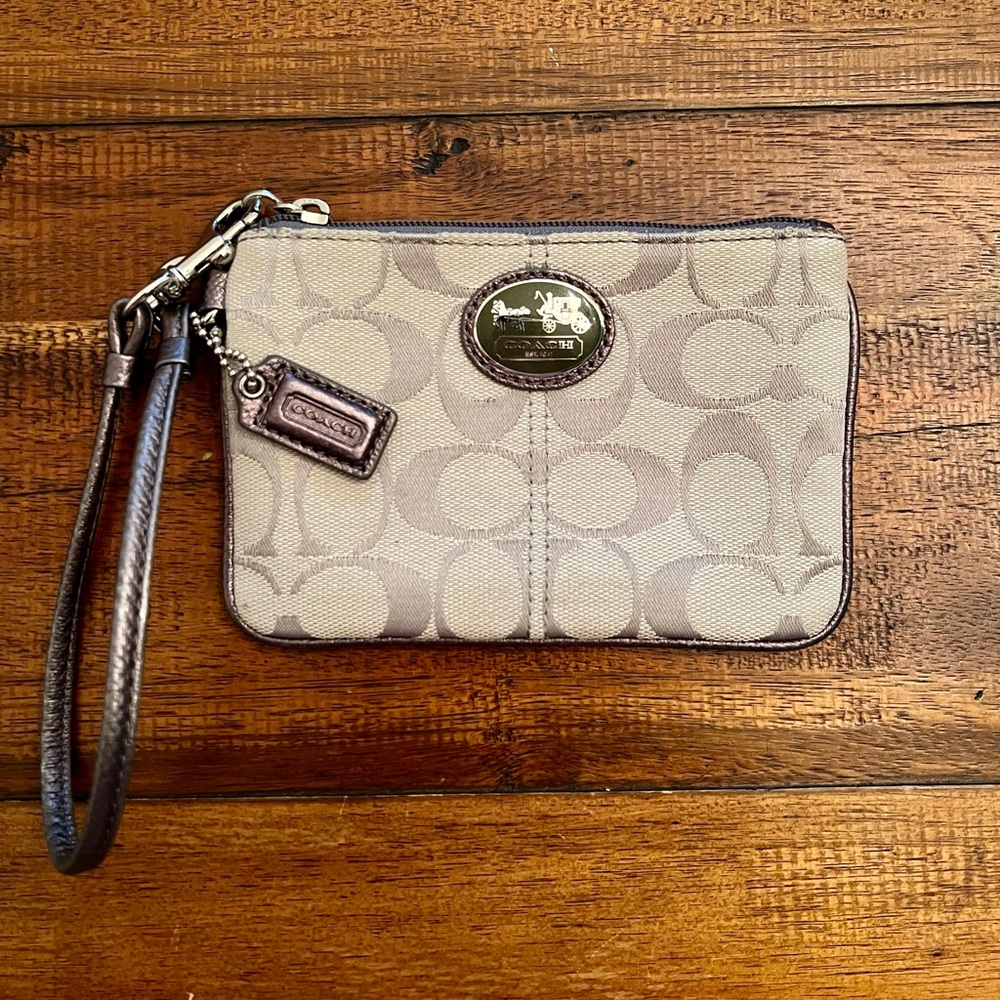 Coach | Signature Mini- Zip Wristlet - Picture 2 of 5